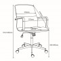 Office chair DANI light brown