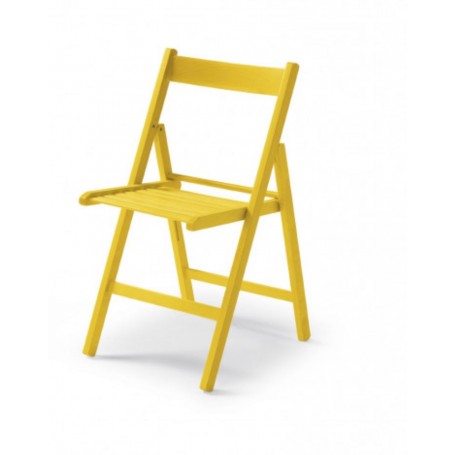 Folding chair CUTE yellow
