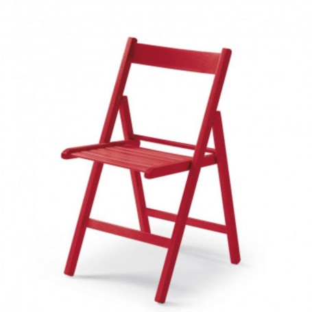 Folding chair CUTE red