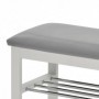 Bench RONDE gray + white
