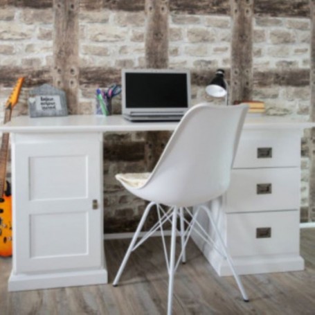 Office desk WOOD white