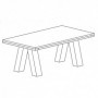 Coffee table legs NECTAR Lambda 80x100