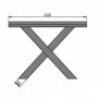 Coffee table legs NECTAR X 50x50