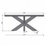 Coffee table legs NECTAR Spyder 40x80
