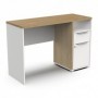 Office desk ACCESS white + brown
