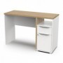 Office desk ACCESS white + brown