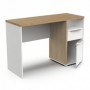 Office desk ACCESS white + brown