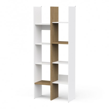Cube cabinet ACCESS white + brown