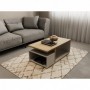 Coffee table ACCESS white + brown