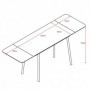 Extendable table CUPRA 150 oak