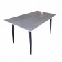 Table DOMATO 140x80 grey marble