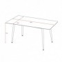 Table DOMATO 140x80 grey marble