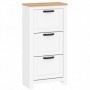 Shoe cabinet TEOLO 2  white + oak