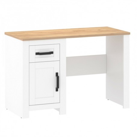 Office desk RONCO 2 white + oak