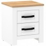 Nightstand RONCO 3 white + oak