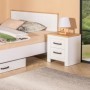 Nightstand RONCO 3 white + oak