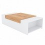 Coffee table GORITA 1 white + oak