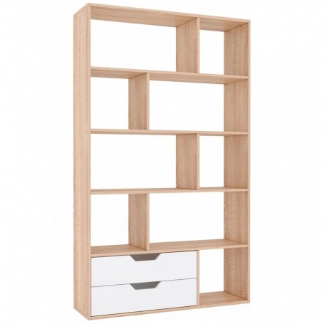Cube cabinet BIERA sonoma + white