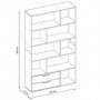Cube cabinet BIERA sonoma + white