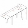 Extendable table CUPRA 150 oak