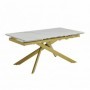 Extension table GOLDIE white + gold