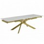 Extension table GOLDIE white + gold