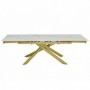 Extension table GOLDIE white + gold