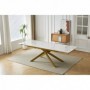 Extension table GOLDIE white + gold