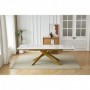 Extension table GOLDIE white + gold