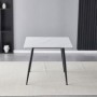 Table ADRIA 90 marble white