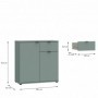 Sideboard GANYMEDE 222 zelena