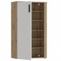 Shoe cabinet BOOTS 321 oak + white