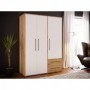 Wardrobe MOKKARIS 833 oak + white