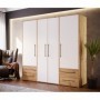 Wardrobe MOKKARIS 846 oak + white