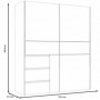Wardrobe WINN 170 white