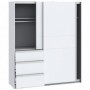 Wardrobe WINN 170 hrast + siva