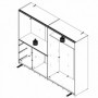 Wardrobe WINN 250 white