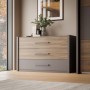 Sideboard PEMBURY 215 dark oak + grey