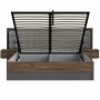 Bed PEMBURY 180x200 dark oak + grey