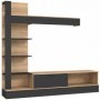 Wall unit GELUZA oak + black