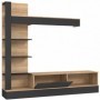 Wall unit GELUZA oak + black