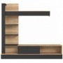 Wall unit GELUZA oak + black