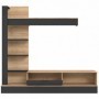 Wall unit GELUZA oak + black
