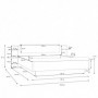 Postelja KASURA 180x200 hrast + siva
