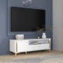 TV chest FORREST HILLS 121 white + gold