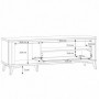 TV chest FORREST HILLS 121 white + gold