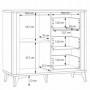 Sideboard FORREST HILLS 221 white + gold