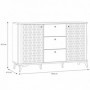 Sideboard FORREST HILLS 231 white + gold