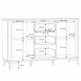 Sideboard FORREST HILLS 231 white + gold