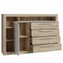 Sideboard KASURA oak + grey
